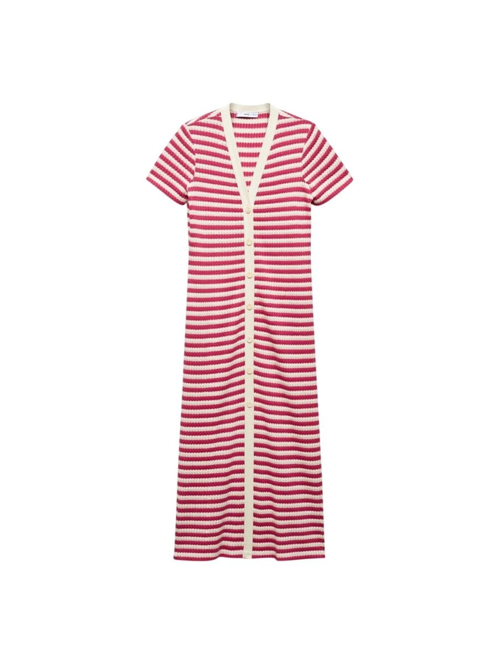 MNG Mango Stripe Sweater Maxi Dress Size XL
